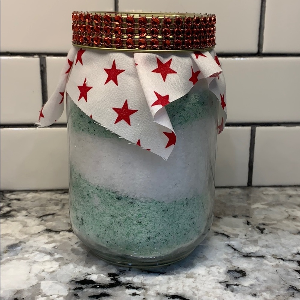 Peppermint Scented EssentialOil Homemade Bath Salt - Picture 3 of 4
